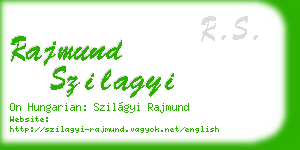 rajmund szilagyi business card